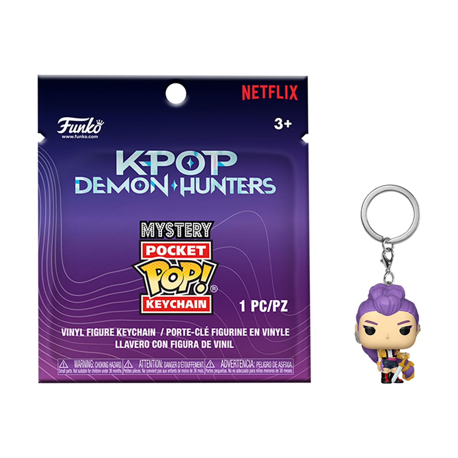 Funko® Mystery Pop! Netflix K-Pop Demon Hunters Vinyl Figure Keychain (Styles May Vary)