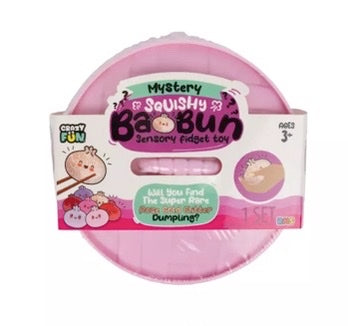 Crazy Fun® Valentine Mystery Squishy Bao Bun Set - Viral Pink Glitter Dumpling (Styles May Vary)