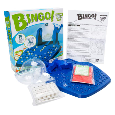 Deluxe Bingo Game Set With Clear Cage & Flash Board
