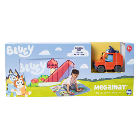 Megamat™ Felt Racetrack 31.5in x 27.5in - Bluey