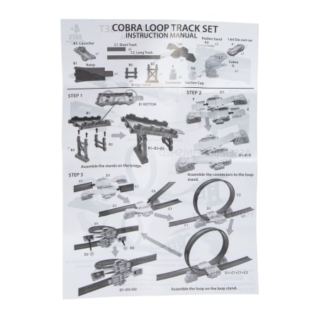 Cobra Launcher Loop Car Track Set