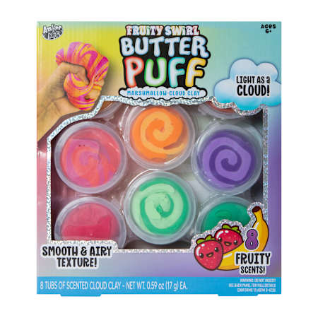 Fruity Swirl Butter Puff Marshmallow-Cloud Play 8-Pack - Fruity Scents