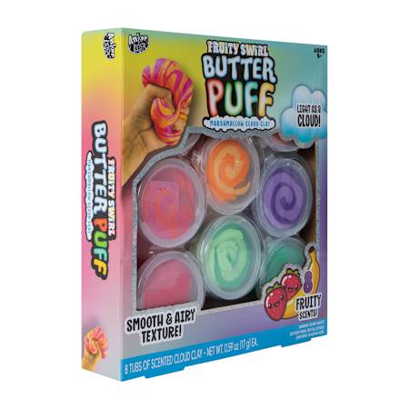 Fruity Swirl Butter Puff Marshmallow-Cloud Play 8-Pack - Fruity Scents