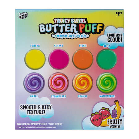 Fruity Swirl Butter Puff Marshmallow-Cloud Play 8-Pack - Fruity Scents