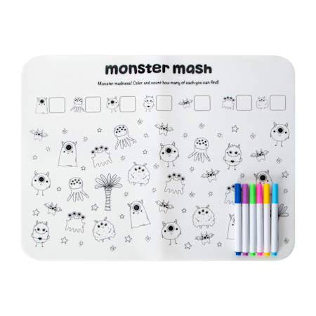Seek 'N' Find Activity Silicone Games Mat - Monster Mash