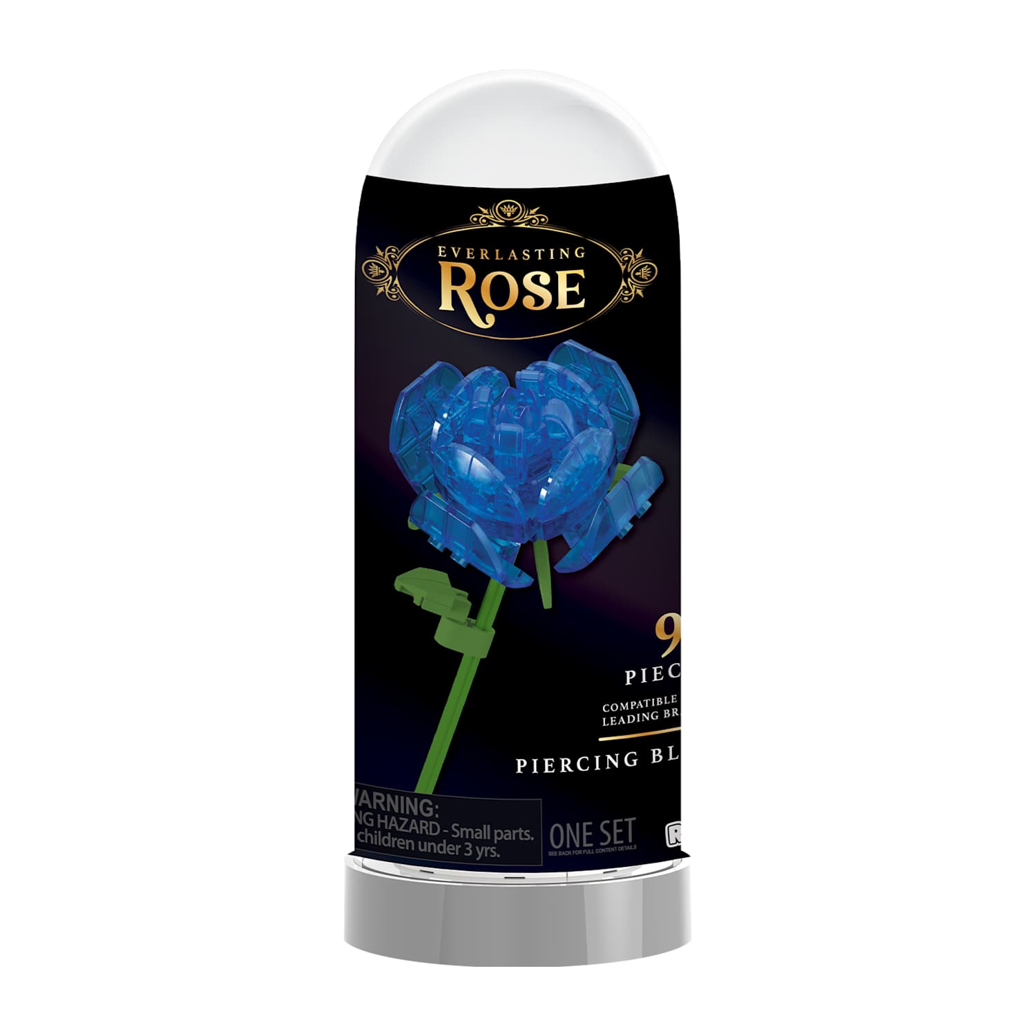 Buildable Everlasting Rose In A Dome Set - Building Blocks