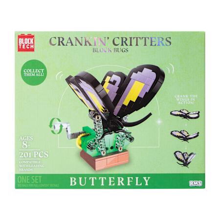 Block Tech® Crankin' Critters Block Bugs Set - Butterfly