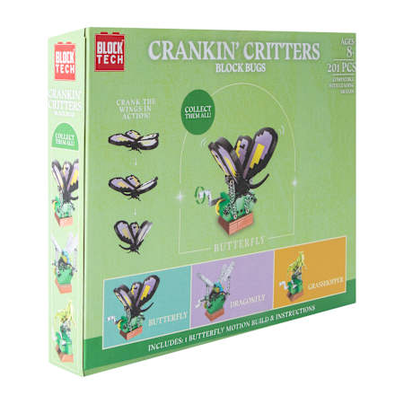 Block Tech® Crankin' Critters Block Bugs Set - Butterfly