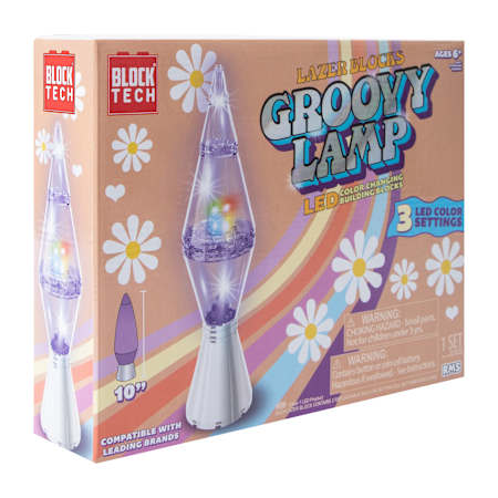 Block Tech® Lazer Blocks Groovy Lamp LED Building Blocks Set