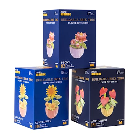 Succulent Buildable Brix Trio 3-Pack