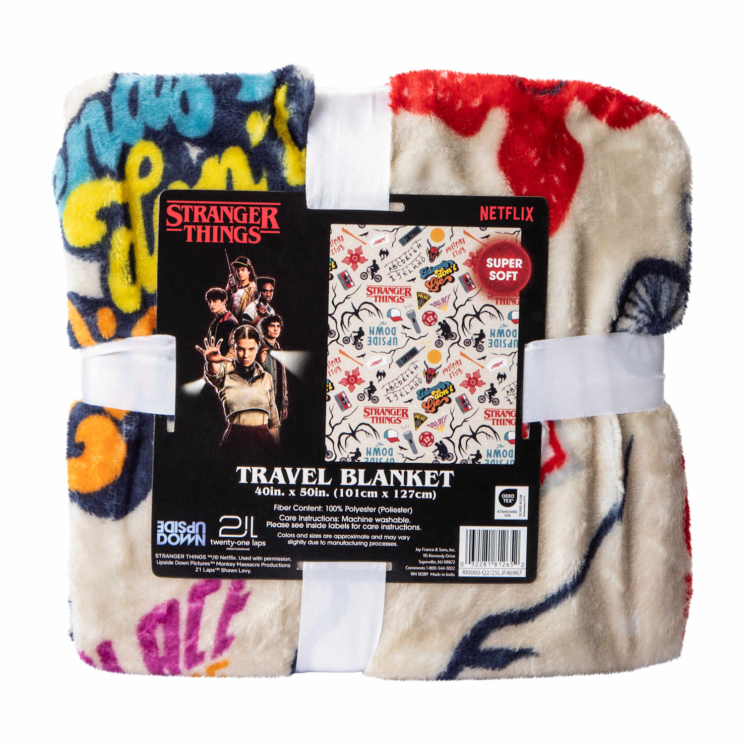 Netflix Stranger Things Travel Blanket 40inx50in