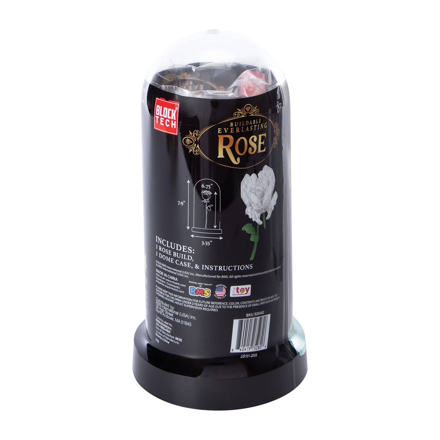 Buildable Everlasting Rose In A Dome Set - Building Blocks