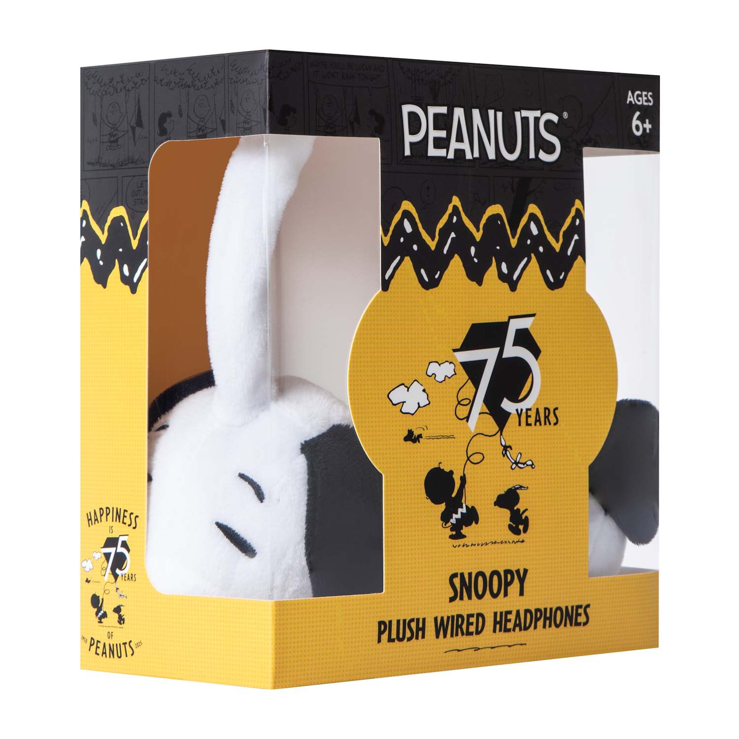 Peanuts® Snoopy Plush Wired Headphones