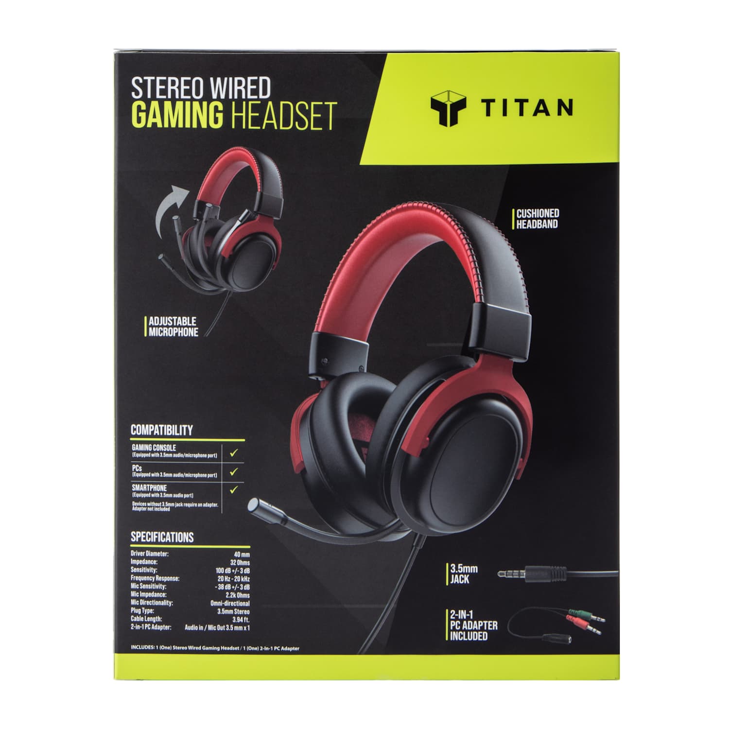 Titan Stereo Wired Gaming Headset