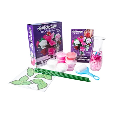 Sensory Clay Floral Collection Rose Bouquet