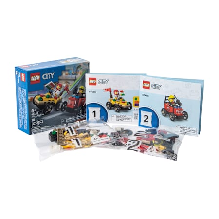 Lego® City Pizza Vs. Fire Truck Building Toy