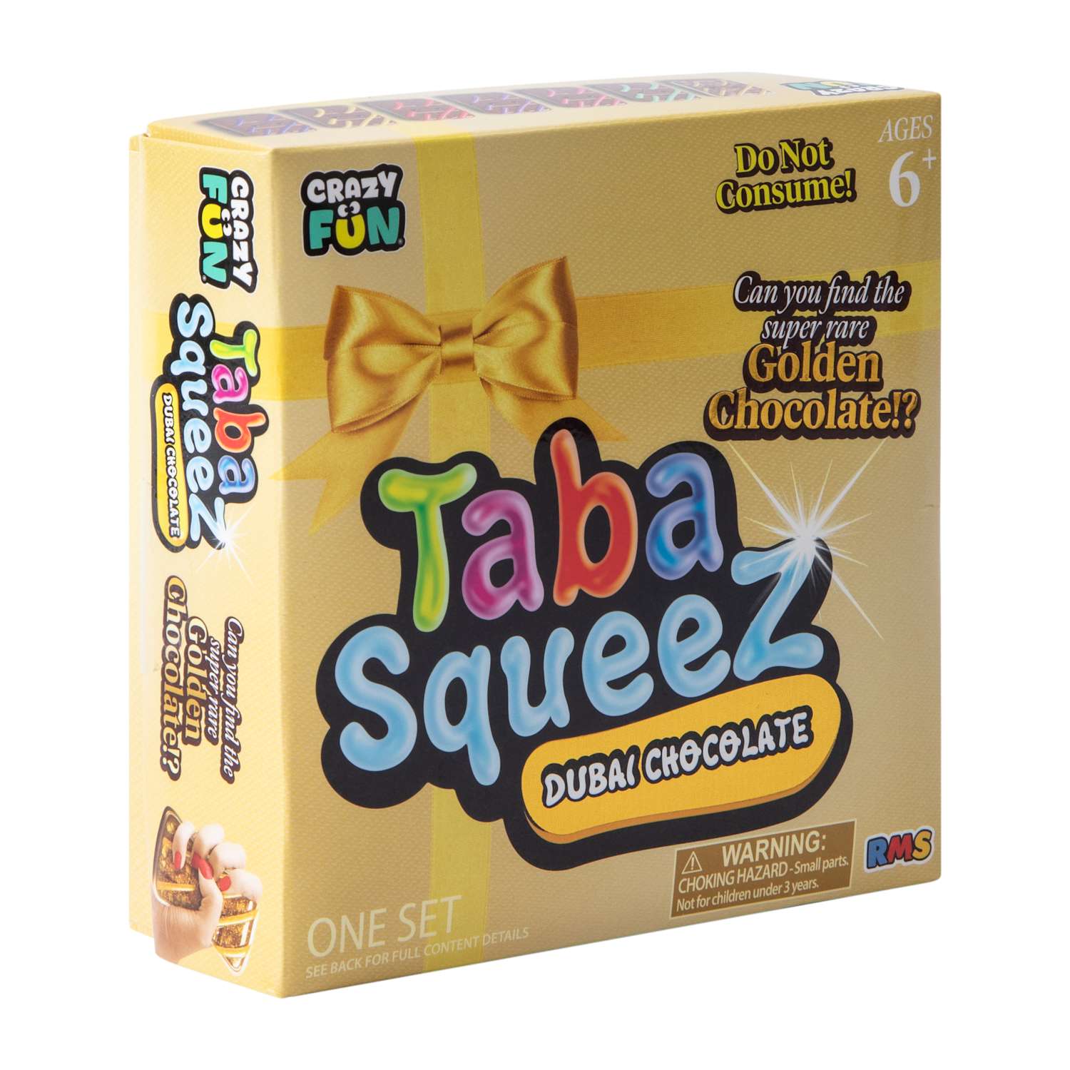 Taba Squeez Mystery Dubai Chocolate Squishy Set - Viral Golden Chocolate (Styles May Vary)