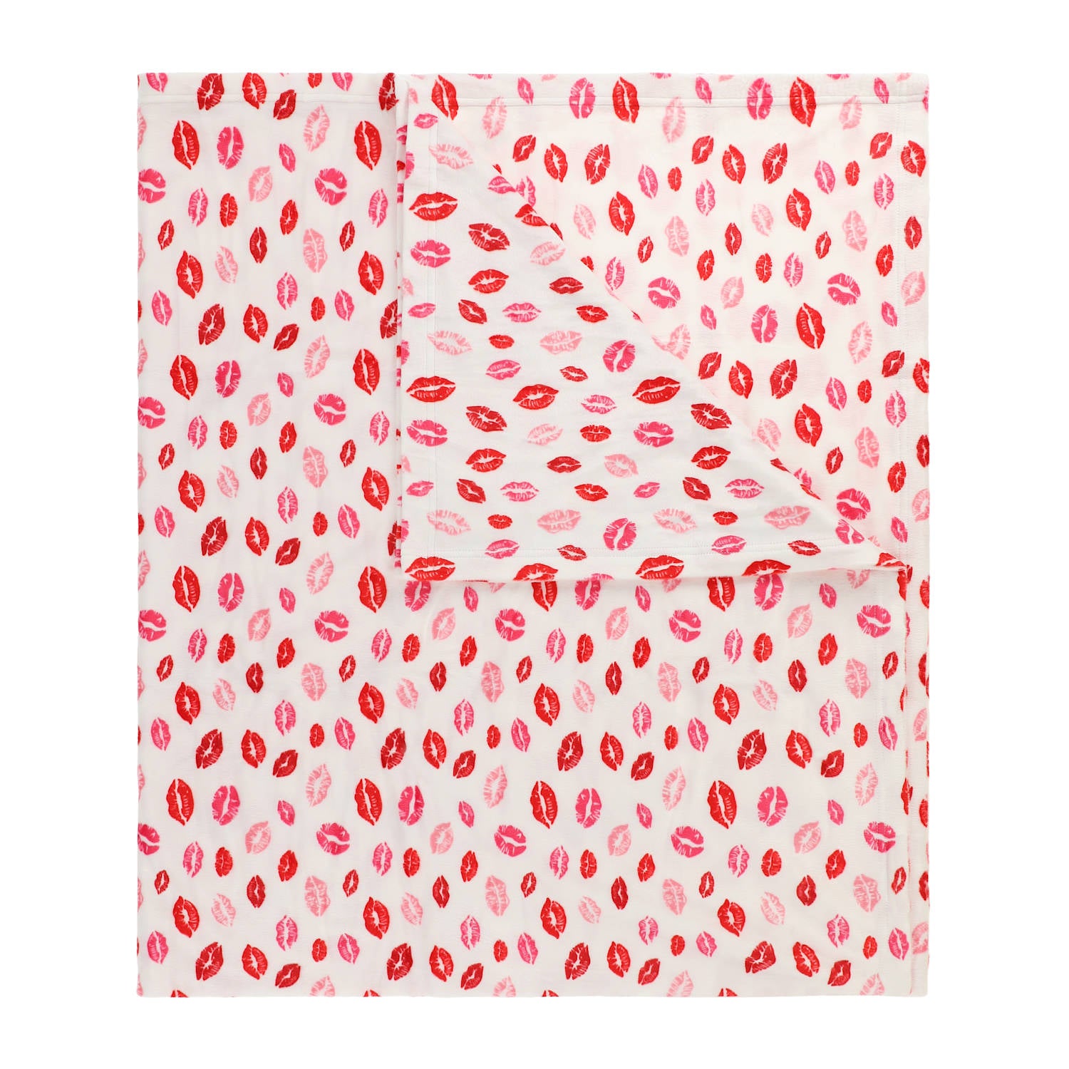 Kiss Me Plush Blanket 50inx60in - Valentine's Blanket