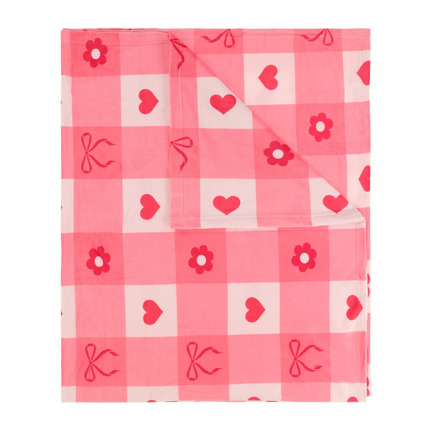Heart Plush Blanket 50inx60in - Valentine's Blanket