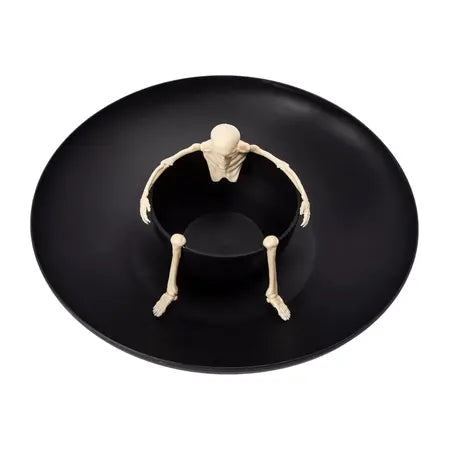 Halloween Skeleton Chip and Dip Serving Tray – Black