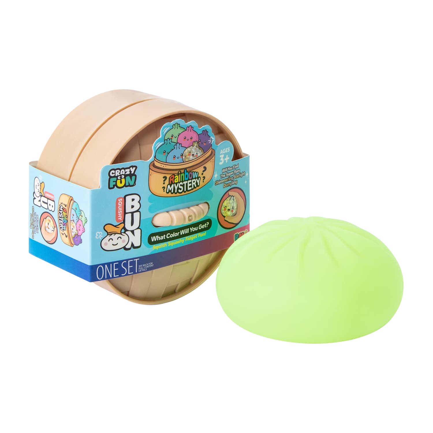 Rainbow Mystery Squishy Bun - Viral Shimmering Starlight Dumpling