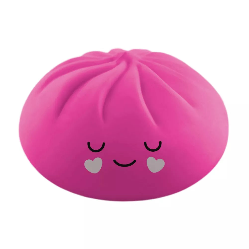 Cute Squish Love Bunz Valentine squishy toy featuring heart designs and soft slow-rise texture, packaged in a reusable round gift box. Perfect Valentine’s Day gift and collectible from LFG Energy Club.