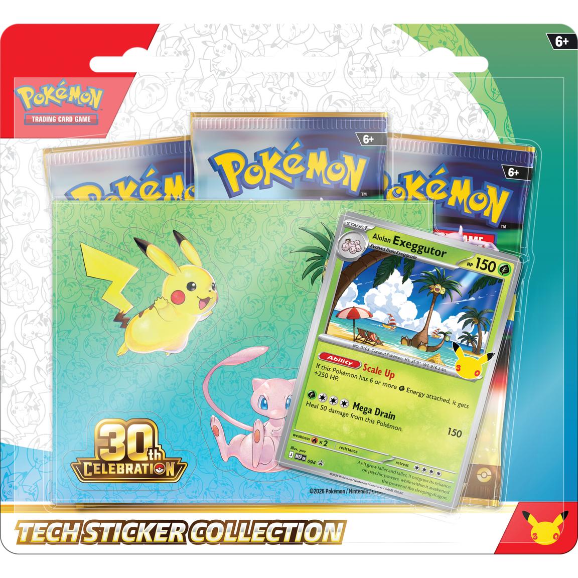 Pokemon Trading Card Game: 30th Celebration Tech Sticker Collection (Styles May Vary) | PRE ORDER