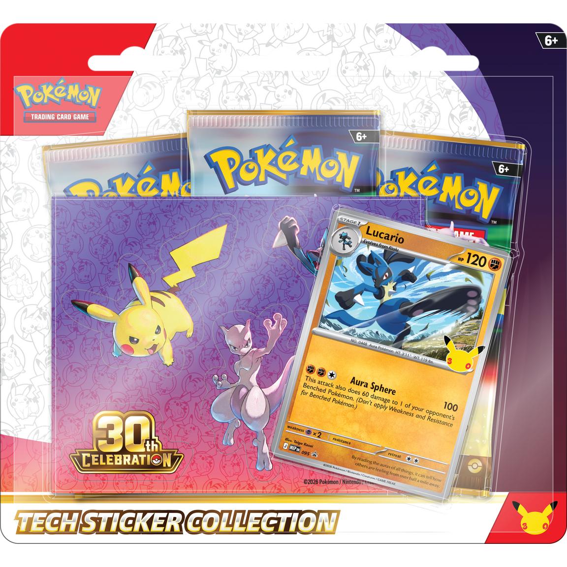 Pokemon Trading Card Game: 30th Celebration Tech Sticker Collection (Styles May Vary) | PRE ORDER