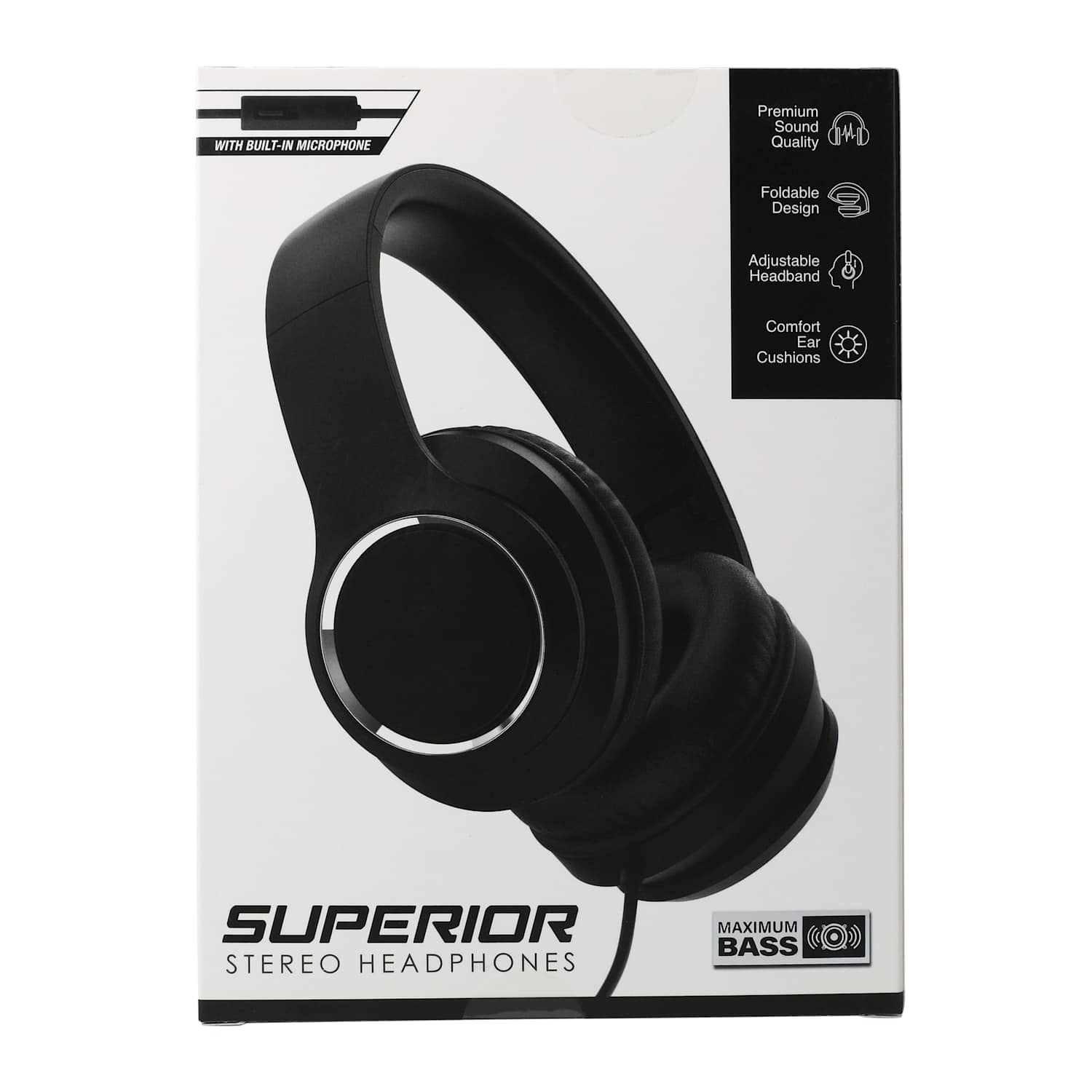 Superior Stereo Headphones With Mic