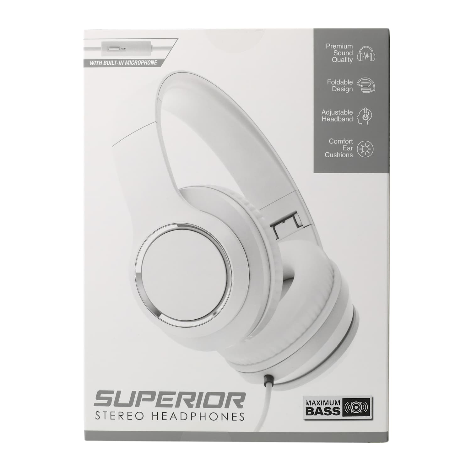 Superior Stereo Headphones With Mic