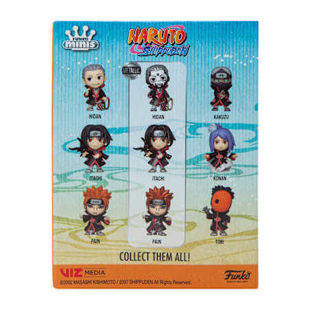 Naruto Shippuden Akatsuki Full Set Funko Pop Mini - Metallic & Exclusi