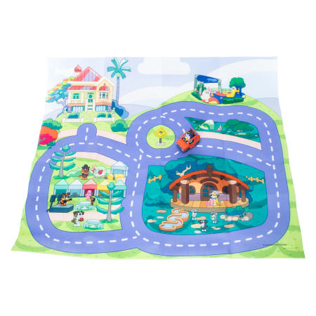 Megamat™ Felt Racetrack 31.5in x 27.5in - Bluey