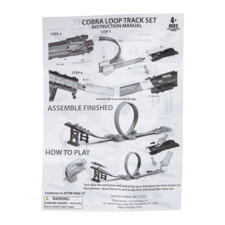 Cobra Launcher Loop Car Track Set