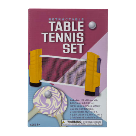 Retractable Table Tennis Set 70.48in x 7.87in