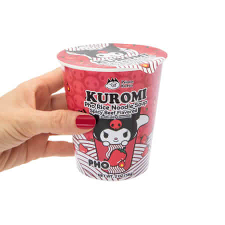 Kuromi Spicy Beef Pho Rice Cup Noodles - Hello Kitty