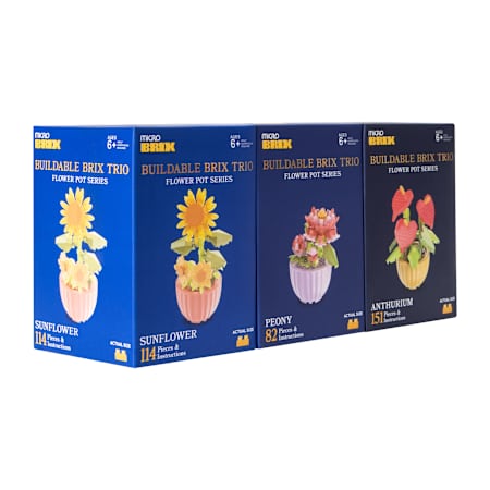 Succulent Buildable Brix Trio 3-Pack
