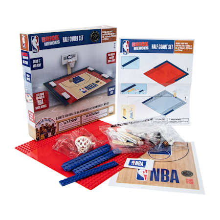 NBA Brick Heroes Half Court Set