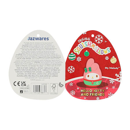 Squishmallows™ Christmas Hello Kitty And Friends® Squish Plush - My Melody