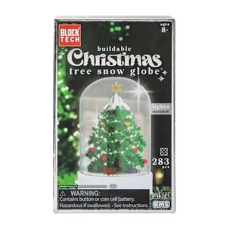 Block Tech® Buildable Christmas Tree Snow Globe