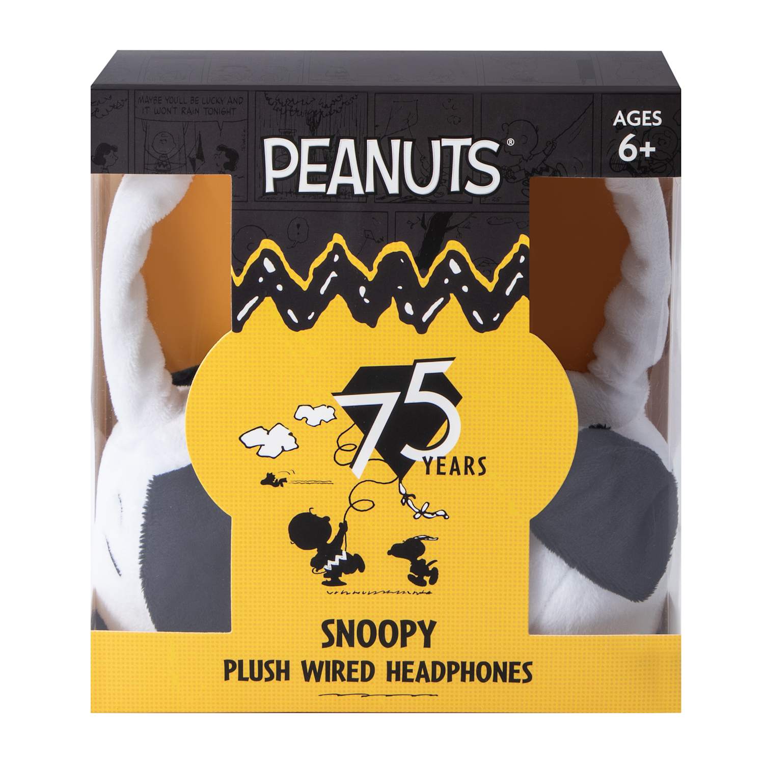Peanuts® Snoopy Plush Wired Headphones