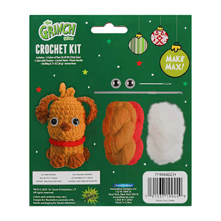 The Grinch By Dr. Seuss™ Crochet Kit Set - Grinch