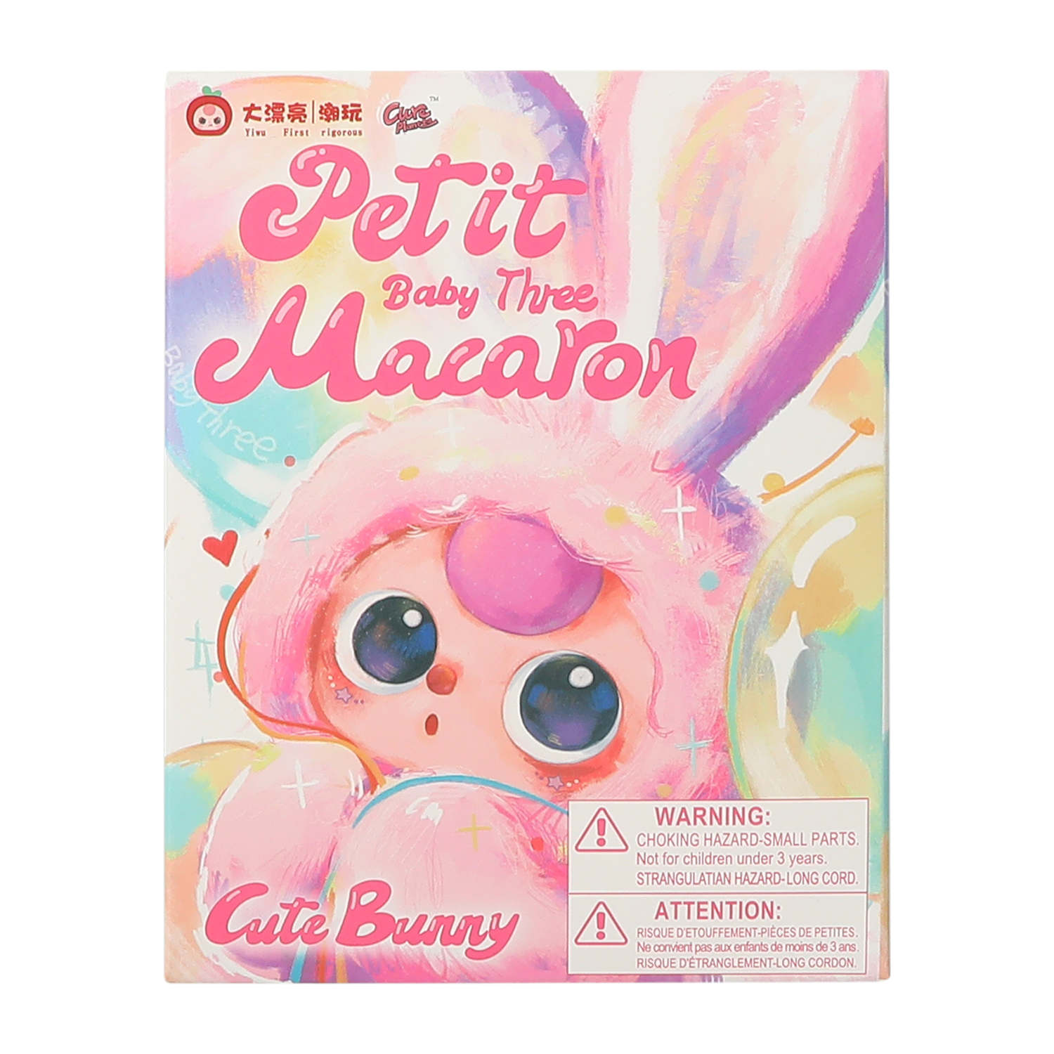 Petit Baby Three Macaron Cute Bunny (Styles May Vary) - Viral Rare Secrets