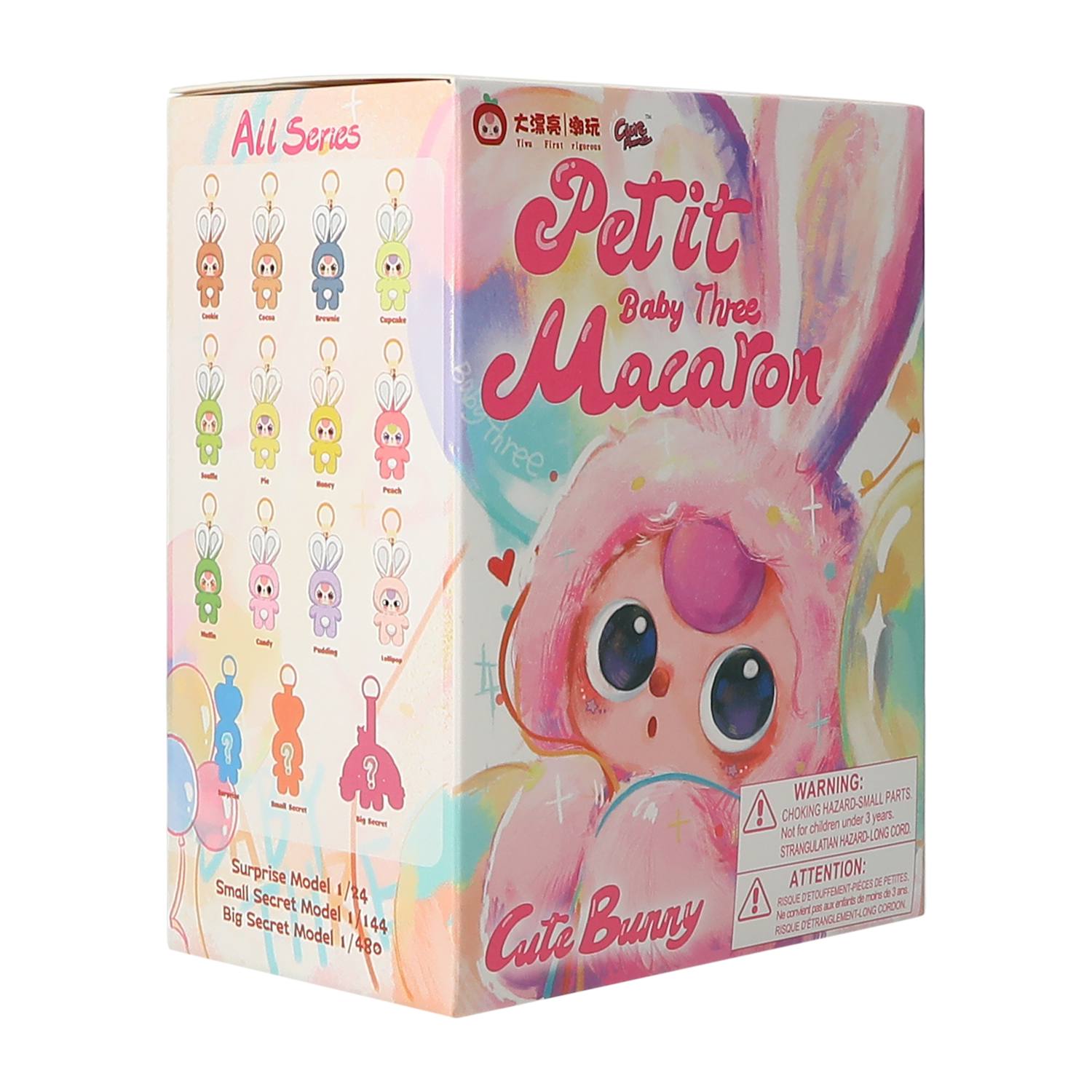 Petit Baby Three Macaron Cute Bunny (Styles May Vary) - Viral Rare Secrets