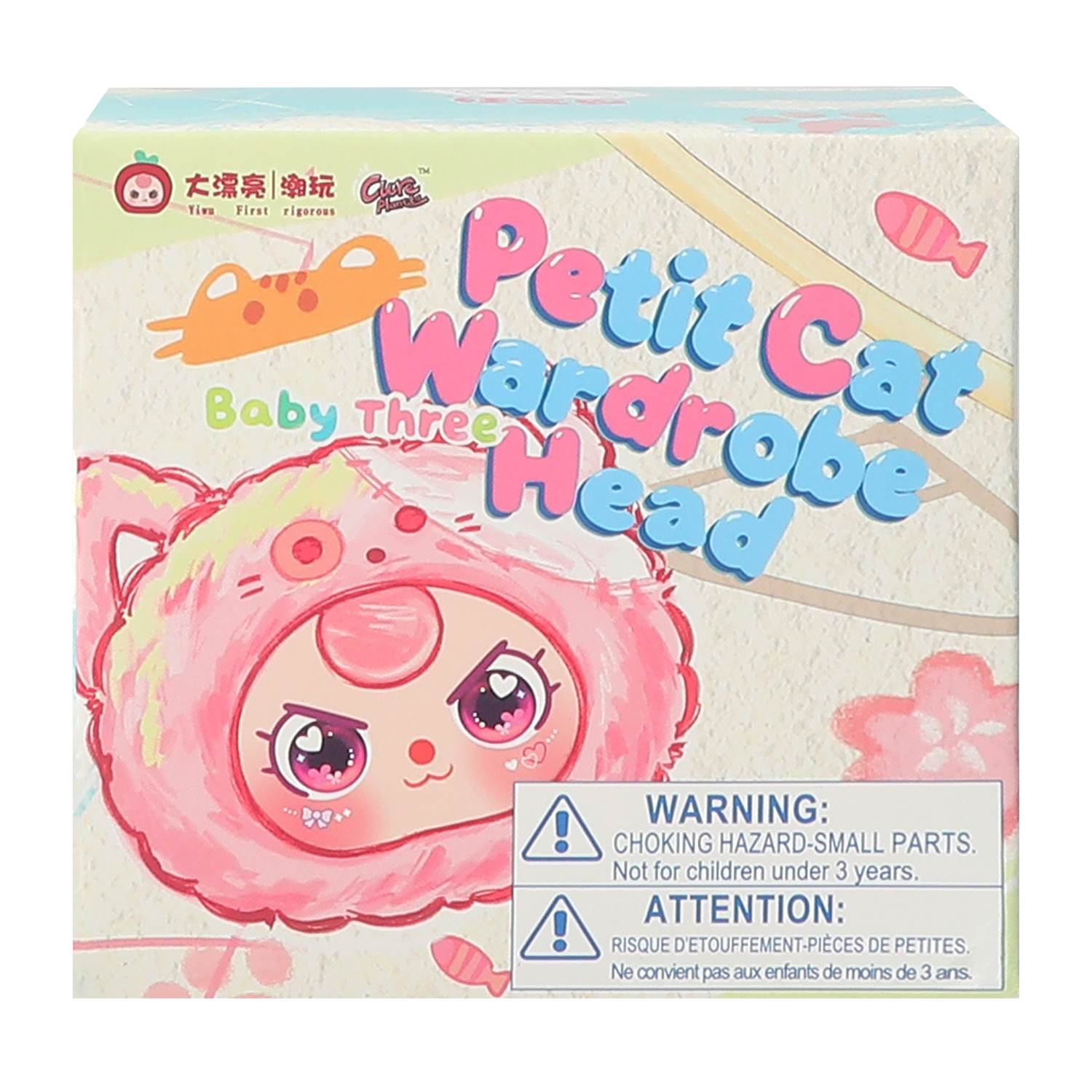 Petit Cat Wardrobe Baby Three  Head Mystery Blind Box - Viral Secret Rare