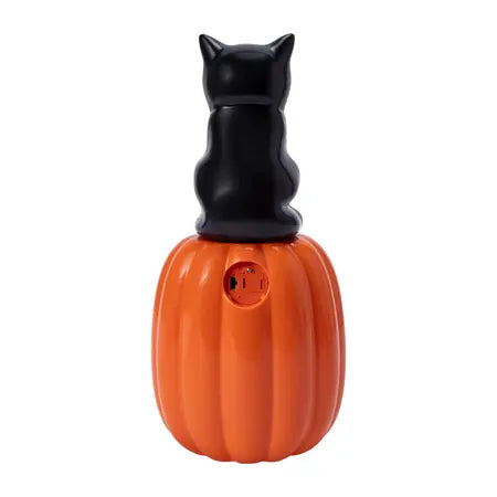 Halloween LED Cat Pumpkin Décor