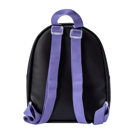 Netflix KPop Demon Hunters Graphic Mini Backpack – Black and Purple