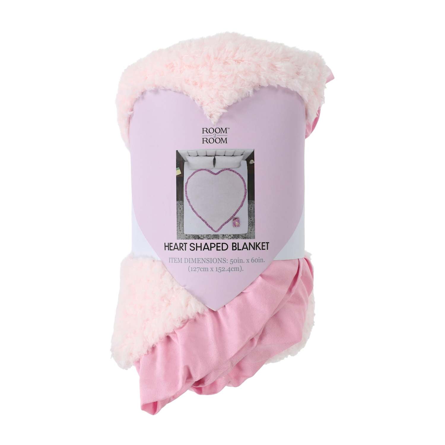 Room 2 Room™ Heart Shaped Blanket 50inx60in