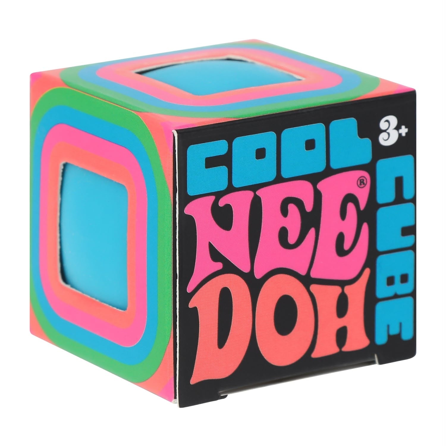 Cool Nee Doh Nice Cube sensory squishy toy in colorful retail packaging for stress relief, fidget play, and sensory fun at LFG Energy Club.