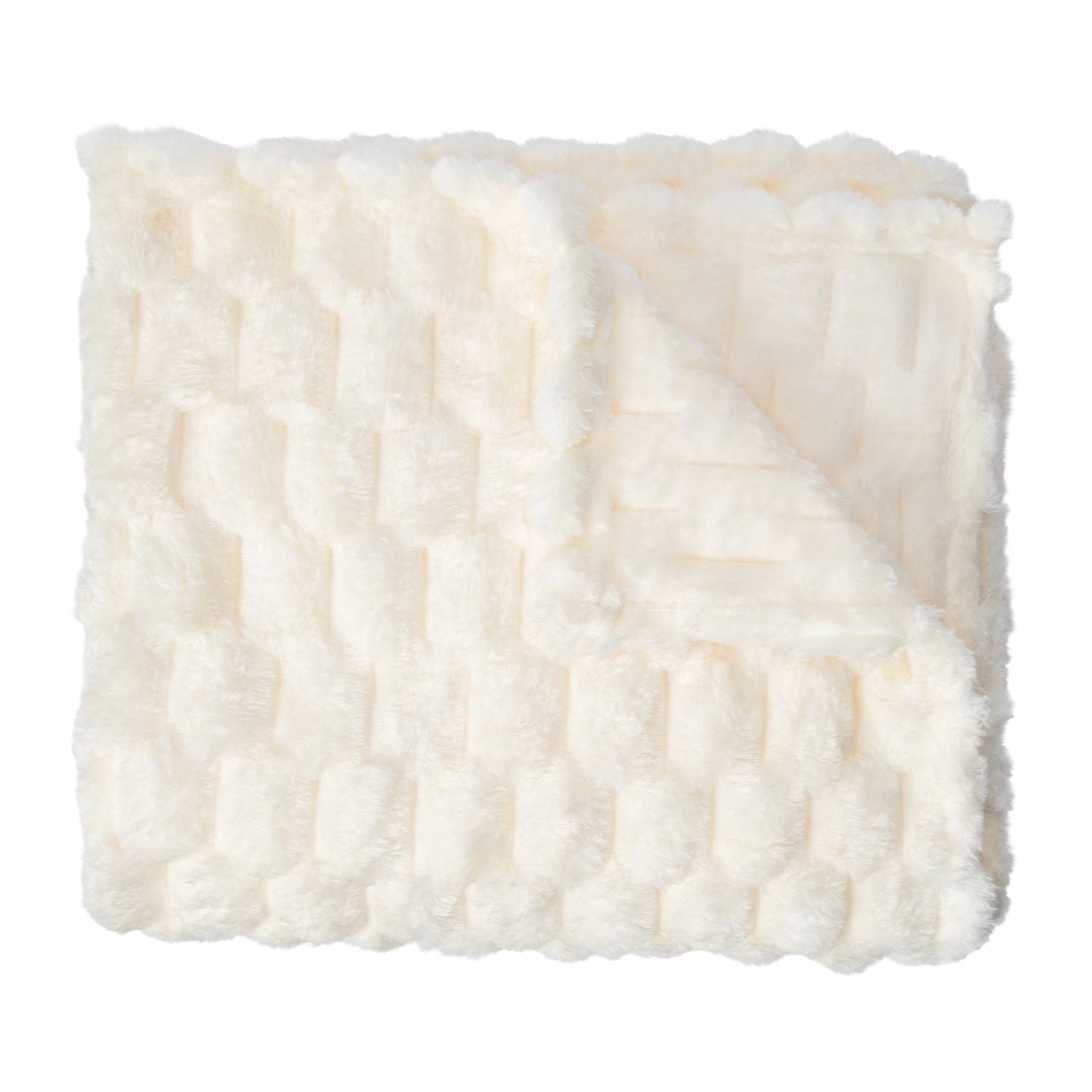 Cozy Faux Fur Blanket 50in x 60in