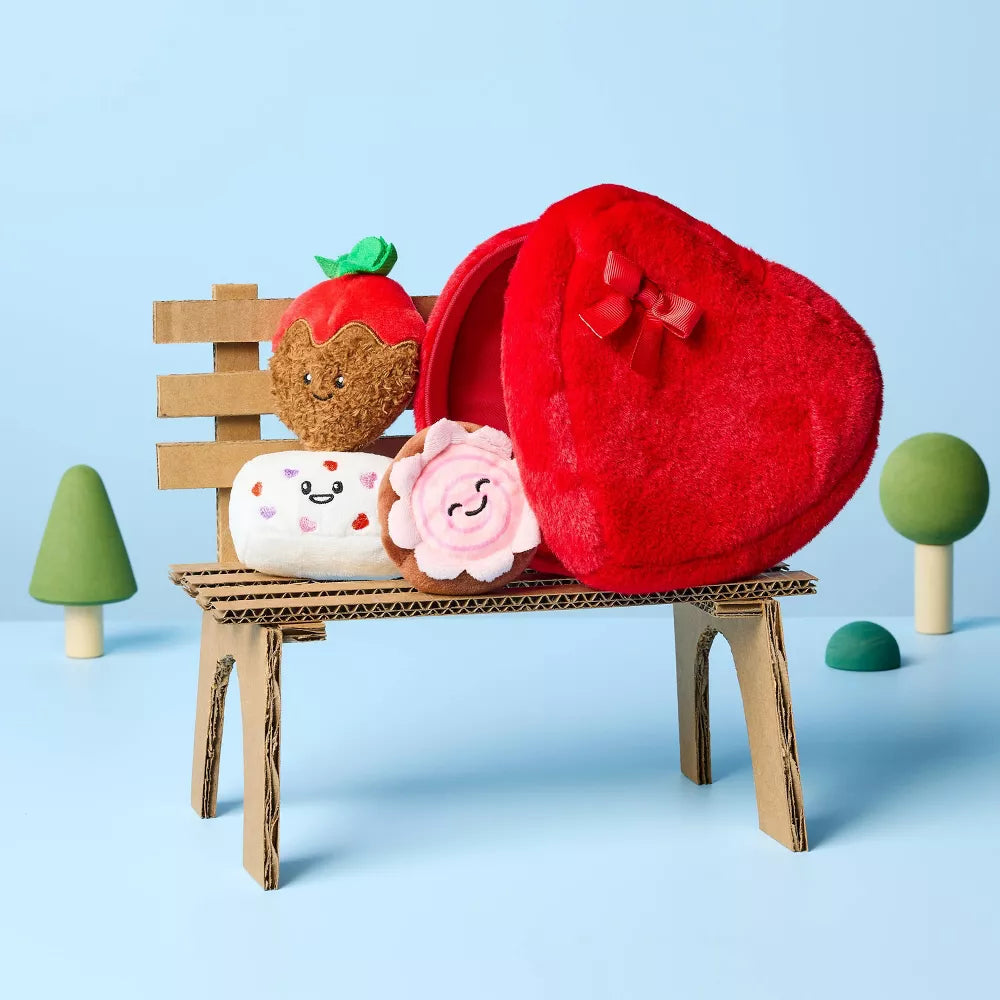 Valentine Sweetheart Chocolate Box Plush 4pc